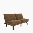 thumbnail image 5 of Brown Convertible Folding Modern sofa Bed with Adjusted Armrests and Backrest, Sofa Bed with 800 lbs Weight Capacity, for Living Room, Lounge, Office, Apartment, 5 of 9