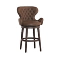 thumbnail image 1 of Hillsdale Mid-City 30.5" Wood Contemporary Bar Stool in Chocolate/Chestnut, 1 of 9