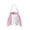 #0462-Pink, variant on Meggemo Easter Candy Handbag Egg Carrier Bunny Basket Tote Sack Holiday Treat Bag Spring Party Favor Container Drawstring Closure Reusable Linen Look