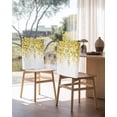 thumbnail image 3 of nqOlkjepod Yellow Eucalyptus Leaves Chair Covers Set of 8, Decorative Chair Back Cover, Spring Floral Summer Botanical Dining Room Chair Slipcovers Removable Chair Protectors Covers for Party Banquet, 3 of 7