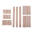 thumbnail image 4 of Palitos de madera de balsa redondos, naturales, sin pintar, para modelismo y artesanía en madera. 6 piezas 70mm, 4 of 9