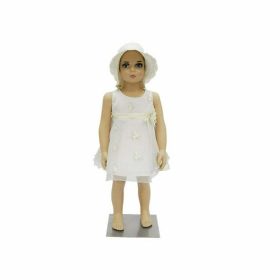 Realistic Standing 1-2 Year Old Plastic Unisex Child Mannequin with Turning Arms