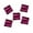 Purple, variant on Craft County’s Flat Resin Beads – Various Colors and Packs – Square Shaped – Macrame, Sewing, Jewelry