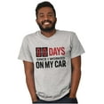 thumbnail image 4 of Zero Days Worked On Car Grease Monkey Plus Size Crewneck Graphic Tee Shirt Brisco Brands 2X, 4 of 5