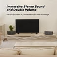 thumbnail image 5 of DOSS SoundBox Ultra Altavoz Bluetooth con audio de canal de sonido 2.1, sonido superior de 80 W con graves profundos, dos tecnologías DSP, tiempo de reproducción de 18 horas, Bluetooth 5.3, altavoz in, 5 of 5