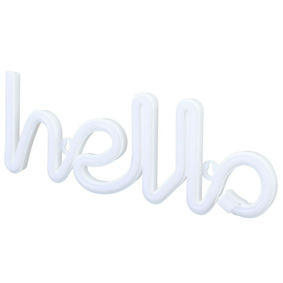 Neon Lamp, USB/Battery Powered Hello Letters Neon Light Led Signs Sign Light LED Neon Sign For Indoor Decor Purple