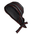 thumbnail image 1 of Langgg Toque de Chef Serveur Gril Unisexe BBQ Boulangerie Uniforme Casquettes Chapeau Rouge Blanc Rayures, 1 of 9
