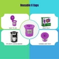 thumbnail image 6 of Impresserve Purple Reusable Coffee Filter Pods for Keurig 2.0, Stainless Steel Mesh – 4 Count, 6 of 6