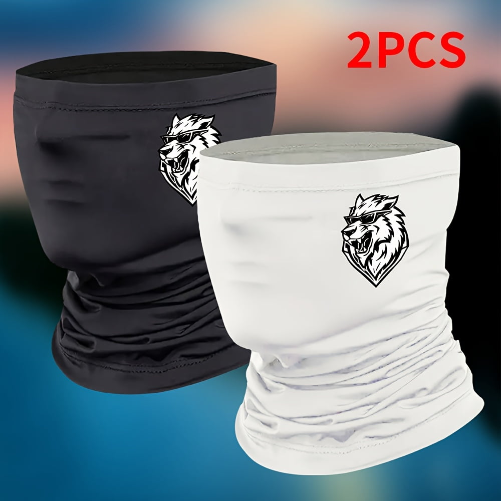 Print Neck Gaiter Scarf, Windproof Balaclava for Men, Summer Face Covering, Fishing Running Mask. Multi-Use Neck Gaiter, Cycling and Mountaineering, Windproof,Dustproof, Breathable Cooling Face Cover