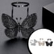 thumbnail image 5 of Sonducket Anillo de insecto que se puede abrir para mujer, anillos abiertos de diamantes de imitación de cobre ajustables para fiesta, joyería de cristal Ropa, zapatos y accesorios Miscelánea Negro Sonducket AP015093-03B, 5 of 6