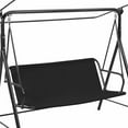 thumbnail image 4 of Outdoor 600D Oxford cloth swing seat cover Garden courtyard swing cover Waterproof and dustproof protective cover 600D：127*50*50cm Gray, 4 of 7