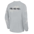thumbnail image 5 of Men's Fanatics Gray Philadelphia Eagles Oversized Type Play Long Sleeve T-Shirt, 5 of 5
