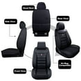 thumbnail image 4 of For Ford F150 2016-2023 F250 F350 Crew Cab Pickup Truck Car Seat Covers PU Leather Car Seat Protector Full Set, 4 of 10