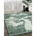thumbnail image 3 of Ahgly Company Machine Washable Indoor Rectangle Traditional -Sea Green Area Rugs, 8' x 10', 3 of 7