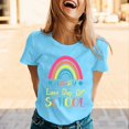 thumbnail image 2 of Daznico Hauts pour Femmes, Hauts d'Été pour Femmes, T-Shirts Graphiques, Vêtements d'Été à Manches Courtes, T-Shirts pour Femmes, Chemises pour Femmes, 2 of 5