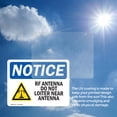 thumbnail image 6 of (2 Pack) Rf Antenna Do Not Loiter Near Antenna Sign, 6 of 7