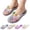 Black, variant on Womens Jelly Shoes Glitter Clear Flats Slip On Summer Beach Slippers Transparent Open Toe Waterproof Slide