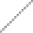 thumbnail image 3 of .925 Sterling Silver 1/4 Cttw Round-Cut Diamond "X" Link Bracelet (I-J Color, I3 Clarity) - Size 7.25 ", 3 of 7