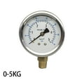 thumbnail image 1 of Pour YN-60 Manomètre Résistant aux Tremblements Manomètre à Huile Manomètre Hydraulique 0-5KG, 1 of 9