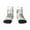 2 Black-2, variant on Summer Vacation Scene With Camping Van Pattern Quarter Crew Socks,Toe Seamed Ankle Socks,Cotton Cushioned Breathable Athletic Crew Sports Socks