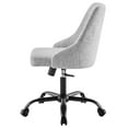 thumbnail image 3 of Computer Work Desk Swivel Chair, Fabric, Black Grey Gray, Modern Contemporary Urban Design, Home Business Office Furniture, 3 of 10