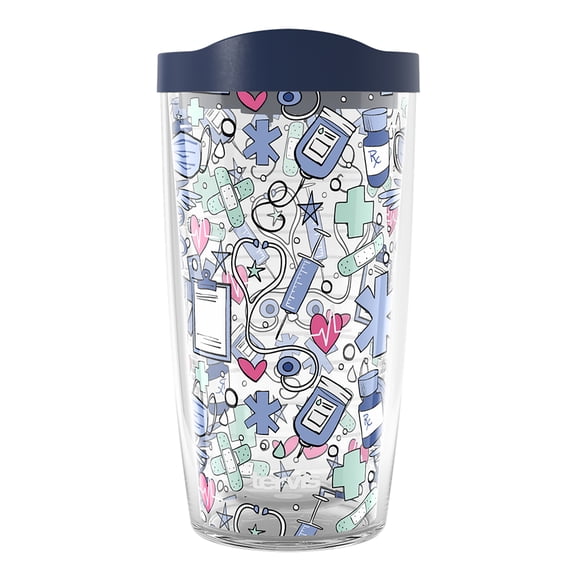 Tervis Medical - Tools of the Trade Made in USA Double Walled Insulated Tumbler Travel Cup Keeps Drinks Cold & Hot, 16oz, Classic