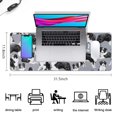 thumbnail image 5 of Long Mouse Pads for Desk,Cute Border Collie Pattern Desk Mats on Top Of Desks, Desk Mouse Pad Extra Large with 3mm Non-Slip Base and Stitched Edge for Gaming,Office,Work,Home 31.5"x11.8", 5 of 6
