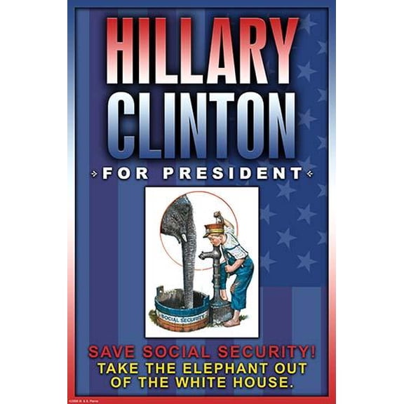 Save Social Security- Fine Art Canvas Print (20" x 30")