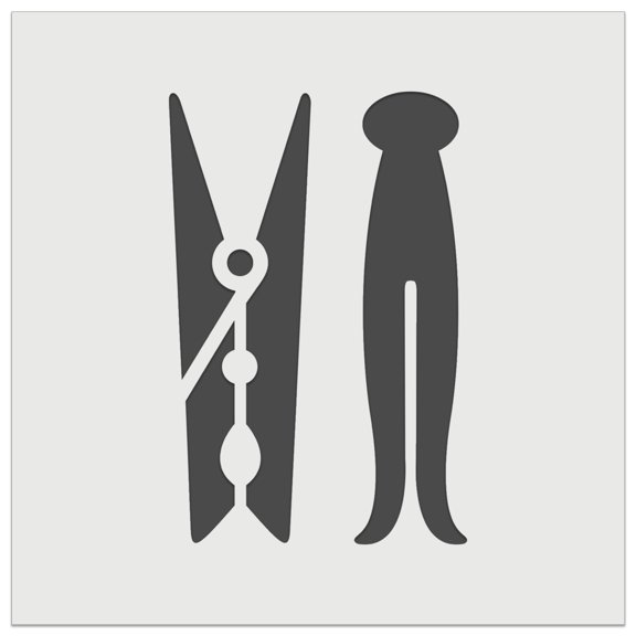 Laundry Clothespin DIY Cookie Wall Craft Stencil - 5.5 Inch