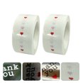 thumbnail image 1 of Minkissy 2 Rolls Packing Sealing Sticker Transparent PVC for Greeting Cards Decor 500PCS/Roll, 1 of 8