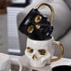 thumbnail image 5 of Halloween Skull Cup with Handle Lidless Ceramic Cup Funny Water Beer Milk Cup Mocha Cup Creatives Modeling Mug,600ml A, 5 of 5