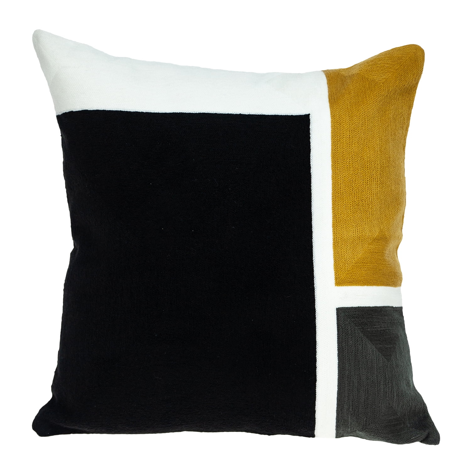 Parkland Collection Scalic Black Down Filled Throw Pillow