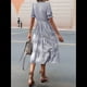 thumbnail image 3 of Vestido de Rayas Negro L, 3 of 4