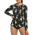thumbnail image 4 of joogoo Womens UPF 50+ Sun Shirts Ballet Dancers Long Sleeve UV Protection Rash Guard Tops S, 4 of 7