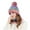 Purple, variant on Diufon Women's Plush Warm Hat Ladies Winter Windproof Striped Knitted Wool Hats Fleece Lined Ski Cap