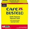 Caf Bustelo Espresso Style, Dark Roast Coffee, Keurig K-Cup Pods, 48 Count Box
