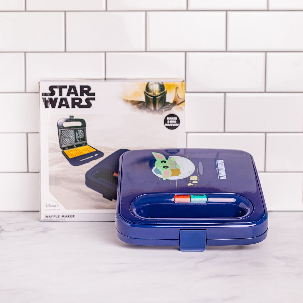 Uncanny Brands Star Wars The Mandalorian Grogu Square Waffle Maker