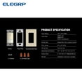 thumbnail image 5 of ELEGRP Occupancy Motion Sensor Light Switch, PIR Infrared Motion Activated Wall Switch, No Neutral Wire, Single Pole for CFL/LED/Incandescent Bulb, Wall Plate Included, UL Listed, 5 of 10