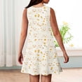 thumbnail image 5 of LTTVQM Easter Dresses for Girls 2026 Bunny Egg Graphic Funny Sleeveless Sundress Soft Round Neck Midi Dress Lightweight A-Line Dresses Beige 5-6 Years, 5 of 5