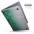 thumbnail image 2 of DesignSkinz Aqua Green & Silver Glimmer Fade Full-Body Skin Decal Wrap Cover for MacBook Pro 15" with Touch Bar (A1707/A1990), 2 of 9