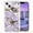 Purple Grid Marble, variant on Allytech Marble Case for Apple iPhone 15 5G 6.1 inch, Hybrid Hard PC Soft TPU Rubber Three Layer Rugged Heavy Duty Shockproof Drop Protection Women Girl Cover for iPhone 15, White Grid Marble