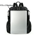 thumbnail image 4 of UTO Women's Backpack Purse PU Leather Large Designer Ladies Fashion Shoulder Handbag with Tassel(Black Quilted), 4 of 8