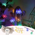 thumbnail image 1 of Xihbxyly Luces Navideñas para Ventanas, Diseño Led de Copo de Nieve, Bombillas Blancas Cálidas o Multicolor, Decoración Navideña para El Hogar, Fiestas y Regalos, 300 Cm de Largo, 20 Anillos Led, 1 of 7