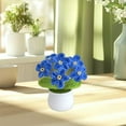 thumbnail image 2 of AYktou Crochet Flowers Potted Plants Home Ornament Potted Crochet Woven Flowers, 2 of 7