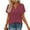 Wine -BG07, variant on Nestiefly Womens Tops Summer Short Sleeve V Neck Blouses Business Casual Loose Fit Tshirts Trendy Fashion Clothes Army Green S