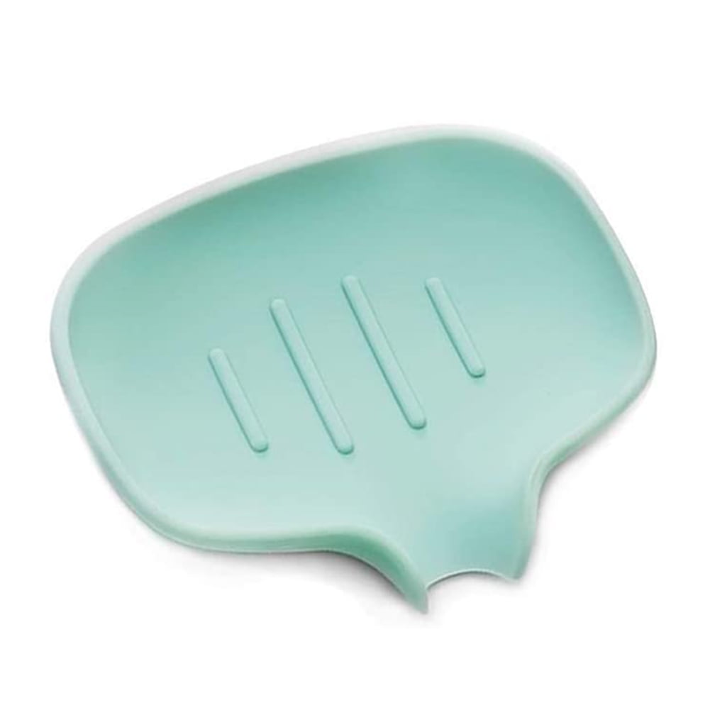 Valink Silicone Soap Dish Drain Holder Draining Tray Keep Soap Bars Dry
