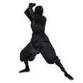 thumbnail image 5 of Ropa de cosplay de ninja unisex para Halloween, disfraz de fantasía samurái para adultos, uniforme con capucha negro con todo incluido, ropa para fiesta de carnaval, 5 of 5