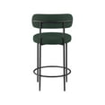 thumbnail image 6 of Meridian Furniture Beacon Green Boucle Fabric Stool (Set of 2), 6 of 8