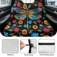 thumbnail image 6 of Drydeepin Dragonfly Colorful Boho Floral Pattern Car Back Seat Cover, Rear Bench Seat Towel Cover for Truck SUV Van Sedan, Saddle Blanket After Gym Workout Hiking, Car Accessories, 6 of 7