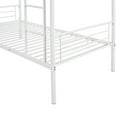 thumbnail image 5 of Bunk Bed Twin over Twin with Ladder, Twin Bunk Beds with 15" Under Bed Storage Space and 11" Full Length Guardrail, Heavy Duty Bunk Beds Twin over Twin for Teens & Adults, White, 5 of 9